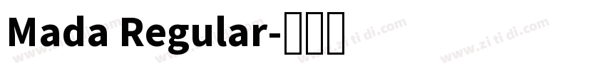 Mada Regular字体转换